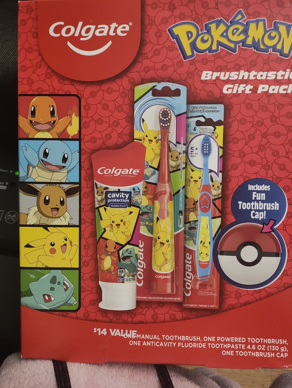 Colgate x Pokémon Kids Toothbrush & Toothpaste Set - Red/Yellow